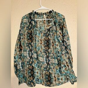 Roper sheer blouse